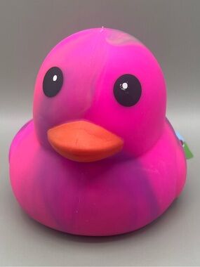Toymendous Jumbo SQUEEEZY Hot Pink 🩷 Tie Dye Duck  Chick 🐣 NEW
